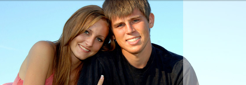 woman with blurred background